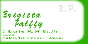 brigitta palffy business card